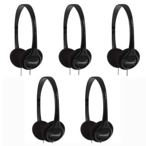 Koss KPH7 Lightweight Portable Headphones, 5 Pack